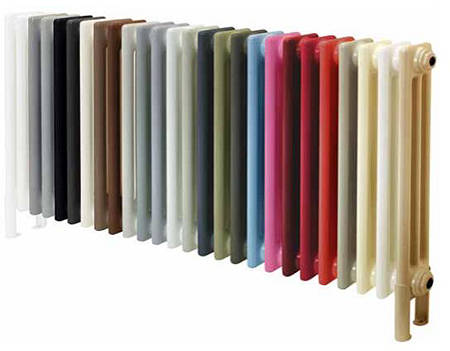 Example image of Colour Chaucer Single Horizontal Radiator 538x920mm (Jet Black).