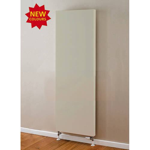 Larger image of Colour Faraday Vertical Radiator 1600x600mm (P+, Silk Grey, 6633 BTUs).