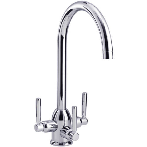 Larger image of Carron Phoenix Dante Tri-Pure Filter Kitchen Tap (Brushed Nickel).