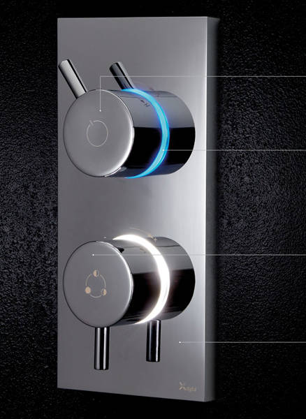 Example image of Crosswater Kai Lever Showers Digital Shower, Head & Bath Spout (LP).