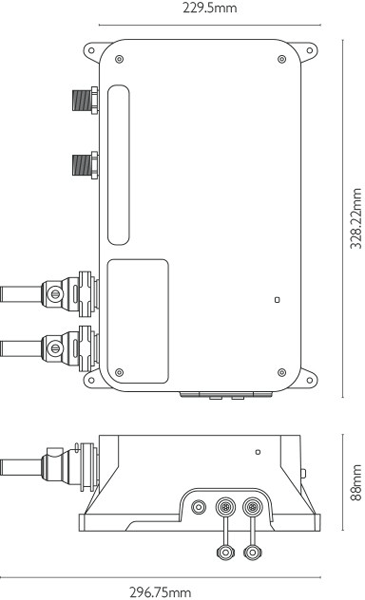 Technical image of Crosswater Belgravia Digital Digital Shower Valve Pack 32 (X-Head, LP).