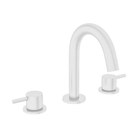 Larger image of Crosswater MPRO Basin Mixer Tap (3 Hole, Matt White).