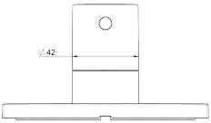 Technical image of Crosswater MPRO Crossbox 1 Outlet Shower Valve (Matt White).