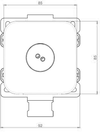 Technical image of Crosswater Parts 1 x Svelte Body Jet (Chrome).