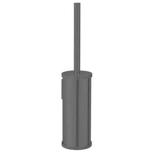 Larger image of Crosswater UNION Wall Mounted Toilet Brush & Holder (Brushed Black).