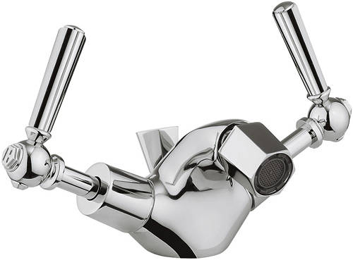 Example image of Crosswater Waldorf Basin & Bidet Mixer Tap Pack (Chrome Lever Handles).