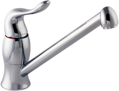 Larger image of Deva Contemporary Ischia Sink Mixer, Swivel Spout (High Pressure).