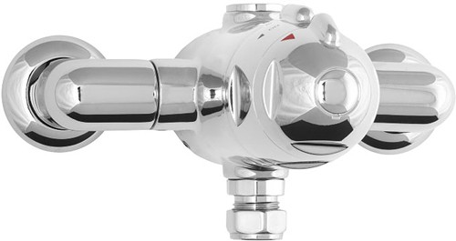 Larger image of Deva Azure TMV2 Thermostatic Exposed Shower Valve (Chrome).