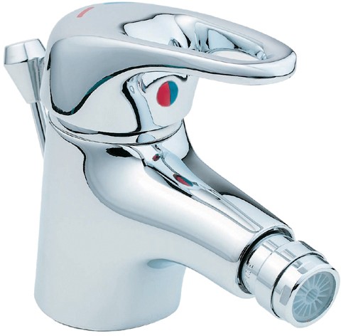 Larger image of Deva Excel Mono Bidet Mixer Tap With Pop Up Waste (Chrome).