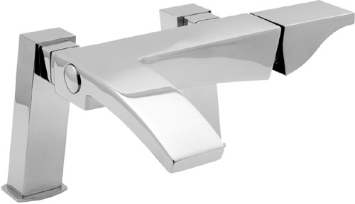 Larger image of Deva Fischio Bath Filler Tap (Chrome).