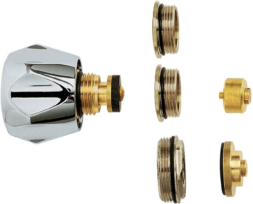 Larger image of Deva Spares Universal Conversion Tap Head Kit With Metal Handles (Pair).