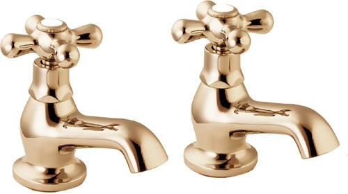 Example image of Deva Regency Bath Tap Pack 2 (Gold).