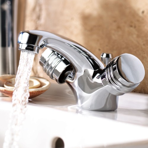 Example image of Deva Solerno Mono Basin Mixer Tap With Pop Up Waste.