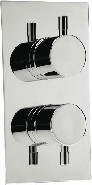 Larger image of Deva TMV2 1/2" Twin Concealed Thermostatic Shower Valve (Chrome).