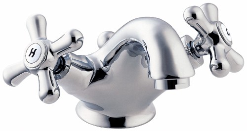 Larger image of Deva Regency Mono Basin Mixer Tap With Pop Up Waste (Chrome).