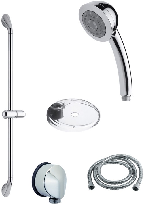 Larger image of Vado Shower 600mm I-Class multi function slide rail kit, high pressure.