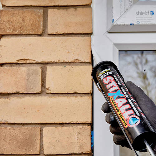 Example image of Everbuild STIXALL Extreme Power Sealant & Adhesive (1 Tube, White).