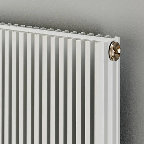 Example image of EcoHeat Hadlow Vertical Aluminium Radiator 1526x560 (White).