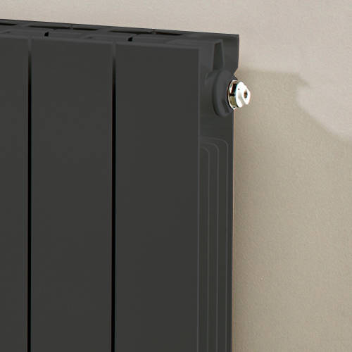 Example image of EcoHeat Saxon Horizontal Aluminium Radiator & Brackets 690x1140 (Olive).