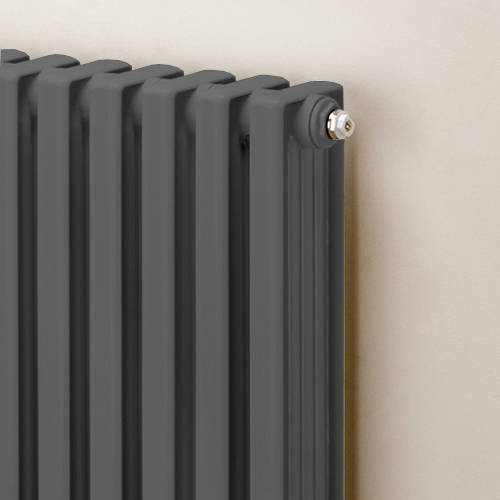 Example image of EcoHeat Woburn Horizontal Aluminium Radiator 568x620 (Window Grey)