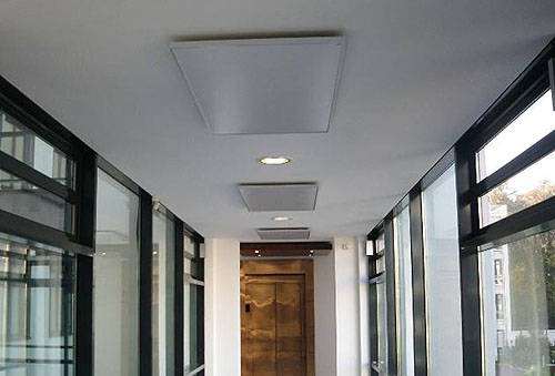 Example image of Eucotherm Infrared Radiators Mirror Finish Panel 600x600mm (400w).