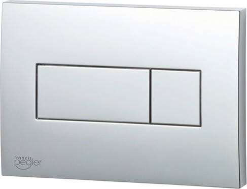 Larger image of Pegler Frames Kubix Flush Plate (Chrome Plated). 274x165mm.