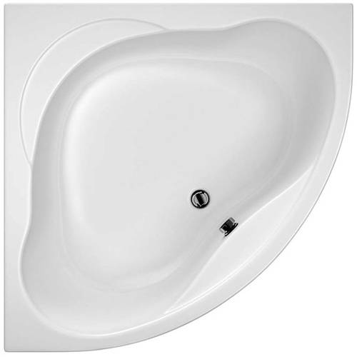 Larger image of Hydracast Laguna Corner Bath & Panel (1400x1400mm).