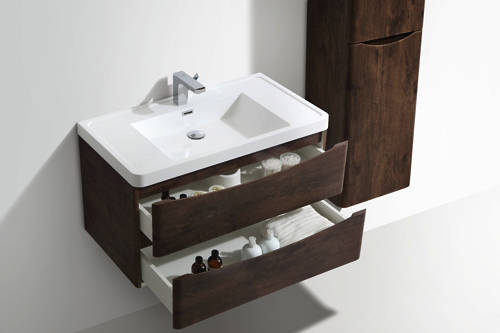 Example image of Italia Furniture Bali Bathroom Furniture Pack 08 (Chestnut).