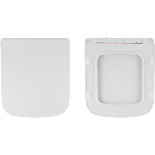 Larger image of Oxford Fair Slimline, Top Fixing Toilet Seat (White).