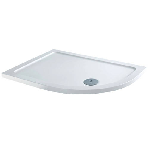 Larger image of Tuff Trays Offset Quadrant Shower Tray & Waste 1200x800mm (RH).