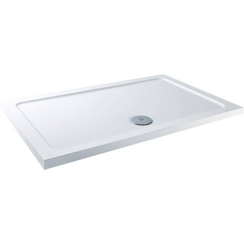 Larger image of Tuff Trays Rectangular Stone Resin Shower Tray & Waste 900x760mm (LP).