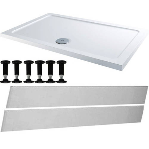 Larger image of Tuff Trays Rectangular Easy Plumb Stone Resin Shower Tray 1400x900mm.