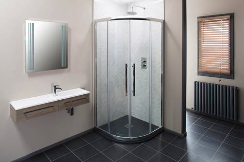 Example image of Oxford En Suite Bathroom Pack With 900mm Shower Enclosure & 8mm Glass.