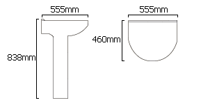 Technical image of Hydra Complete Shower Bath Suite With 2 Screens. (Left Hand). 1500x750mm.