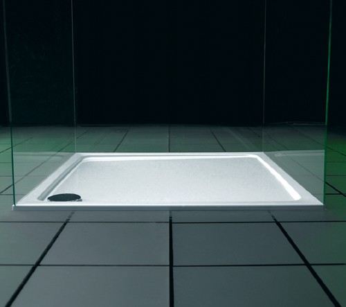 Example image of JT40 Fusion Slimline Rectangular Shower Tray. 1100x760x40mm.