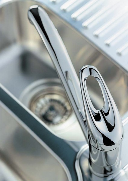 Example image of Mayfair Kitchen Modena Monoblock Kitchen Tap With Swivel Spout (Chrome).