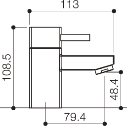 Technical image of Mayfair QL Bath Taps (Pair, Chrome).