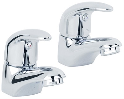 Larger image of Mayfair Titan Basin Taps (Pair, Chrome).