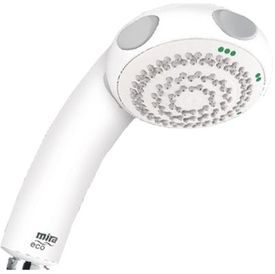 Larger image of Mira Eco Three Spray Water Saving Shower Handset (White).