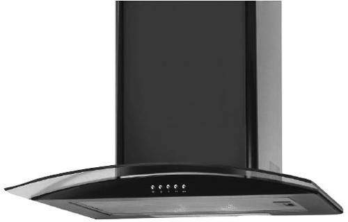 Larger image of Osprey Hoods 1000mm Cooker Hood With Curved Glass (Black).