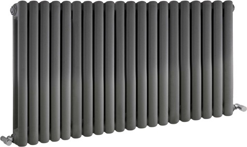 Larger image of Crown Radiators Peony Double Radiator. 7108 BTU (Anthracite). 1223x635mm.