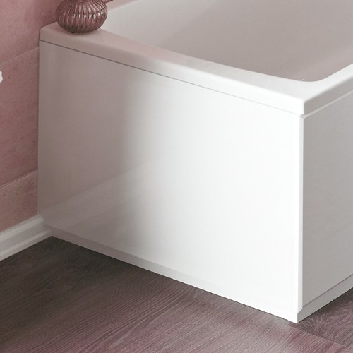 Larger image of Crown Bath Panels 750mm End Bath Panel (White, Acrylic).