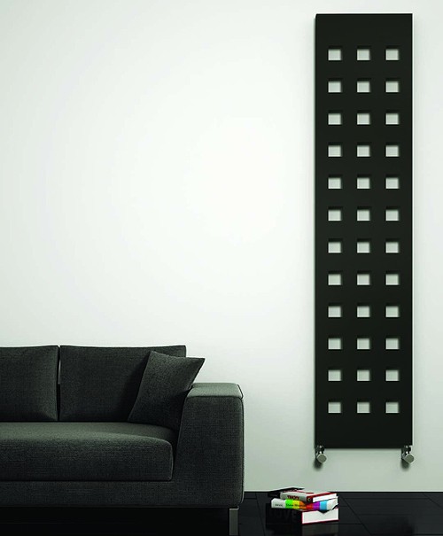 Larger image of Reina Radiators Terano Designer Vertical Radiator (Anthracite). 400x1800mm.