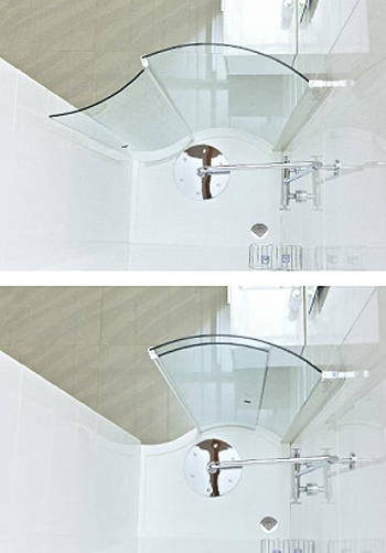 Example image of Roman Lumin8 Wave Walk In Shower Screen (1200mm).