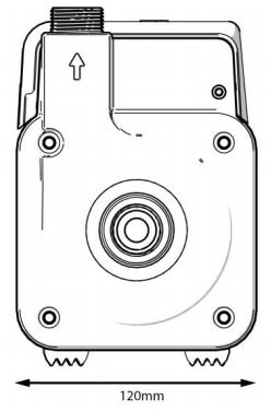 Technical image of Salamander Pumps Eve Shower Or Whole House Pump (3 Bar).