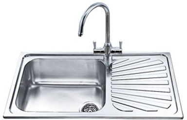 Larger image of Smeg Sinks 1.0 Large Bowl Stainless Steel Kitchen Sink, Right Hand Drainer.