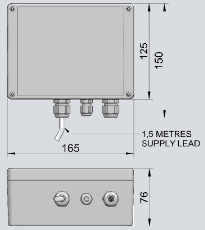 Technical image of Techflow Shower Waste Pump & Sheet Vinyl Floor Gully Kit.