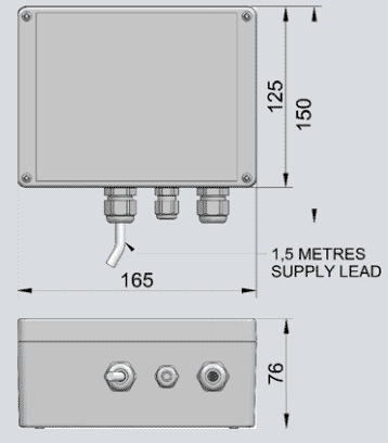 Technical image of Techflow Shower Waste Pump & 52mm Shower Tray Gully Kit.