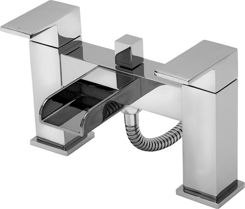 Larger image of Tre Mercati Geysir Waterfall Bath Shower Mixer Tap With Shower Kit.