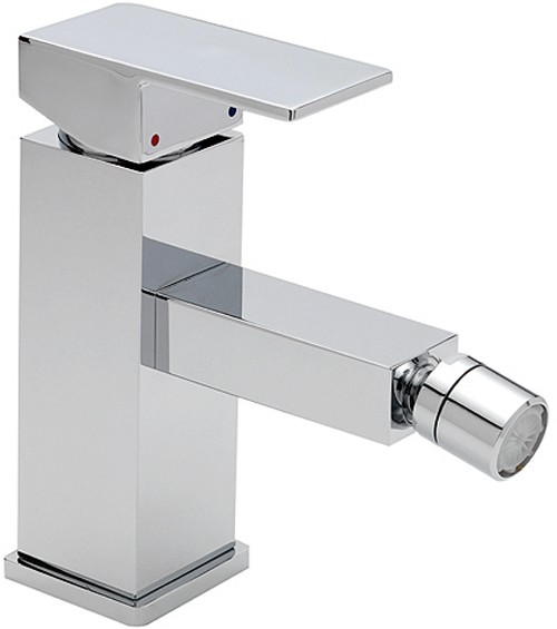 Larger image of Tre Mercati Edge Bidet Mixer Tap With Pop Up Waste (Chrome).